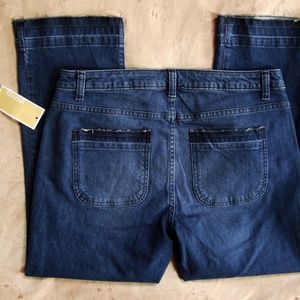 NWT Michael Kors Released Hem Cropped Capri Jeans